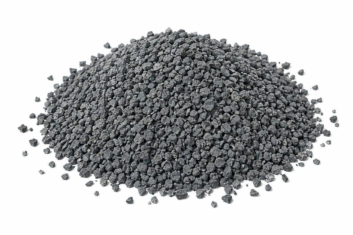 Pile of 7mm blue metal aggregate crushed rock