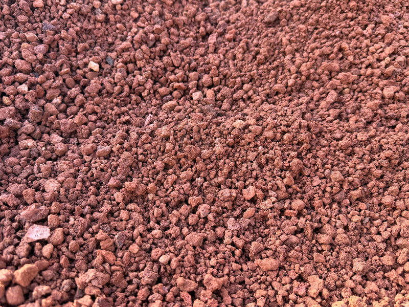 7mm Scoria — Red Volcanic Drainage Rock