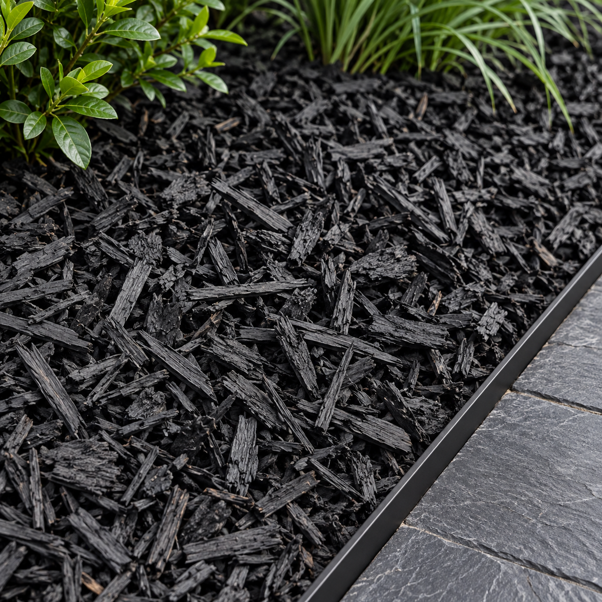 Black Mulch — Dyed Black Garden Mulch