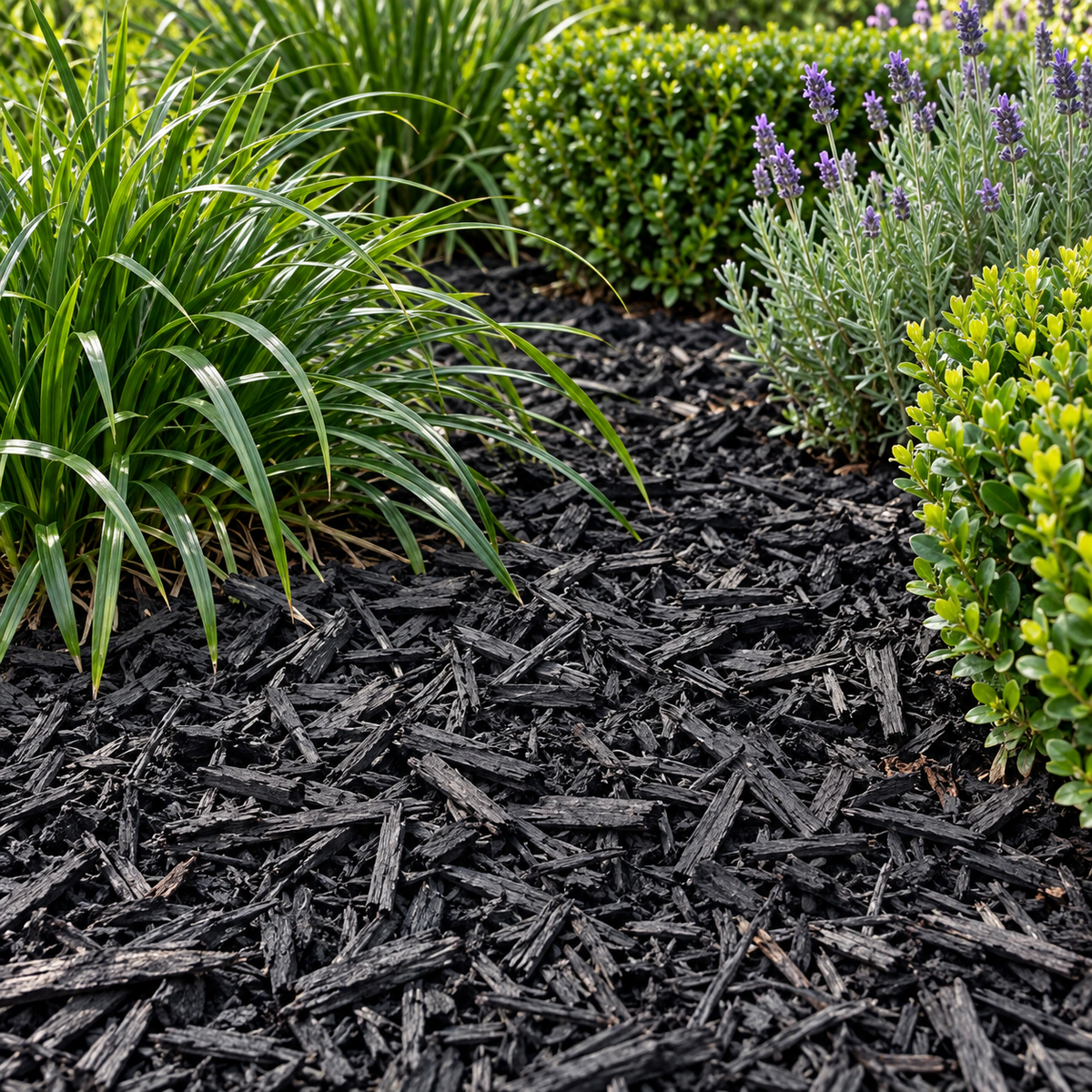 Black Mulch — Dyed Black Garden Mulch