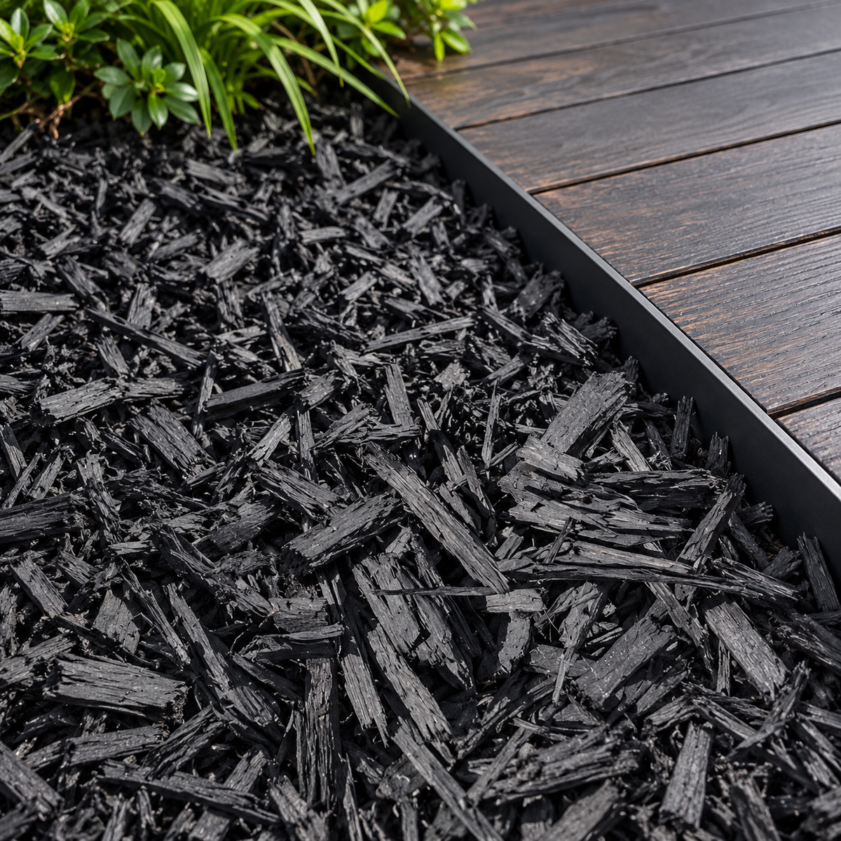 Black Mulch — Dyed Black Garden Mulch